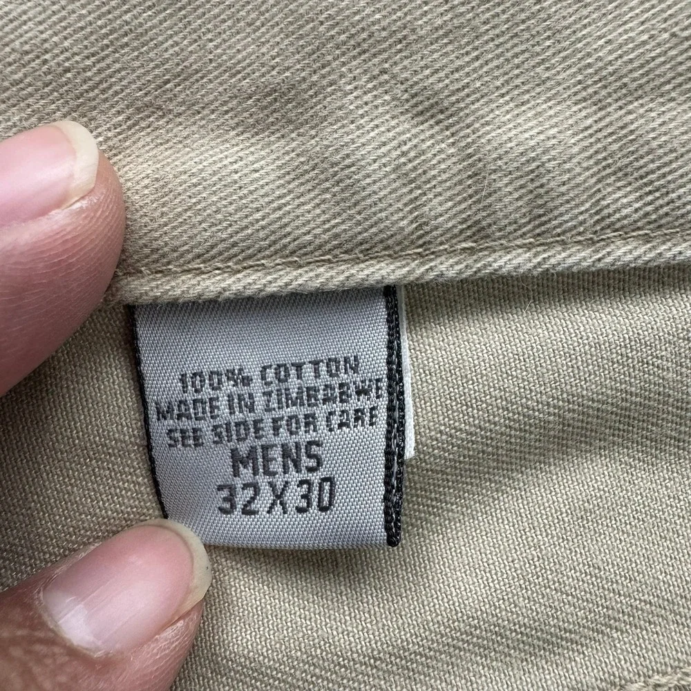 Eddie Bauer Pants Men's 32x30 Khaki Cotton Casual Chinos Style 0052